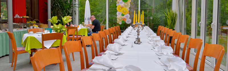 Wintergarten im Waldhotel Alte Ziegelei Wintergarten im Waldhotel Alte Ziegelei